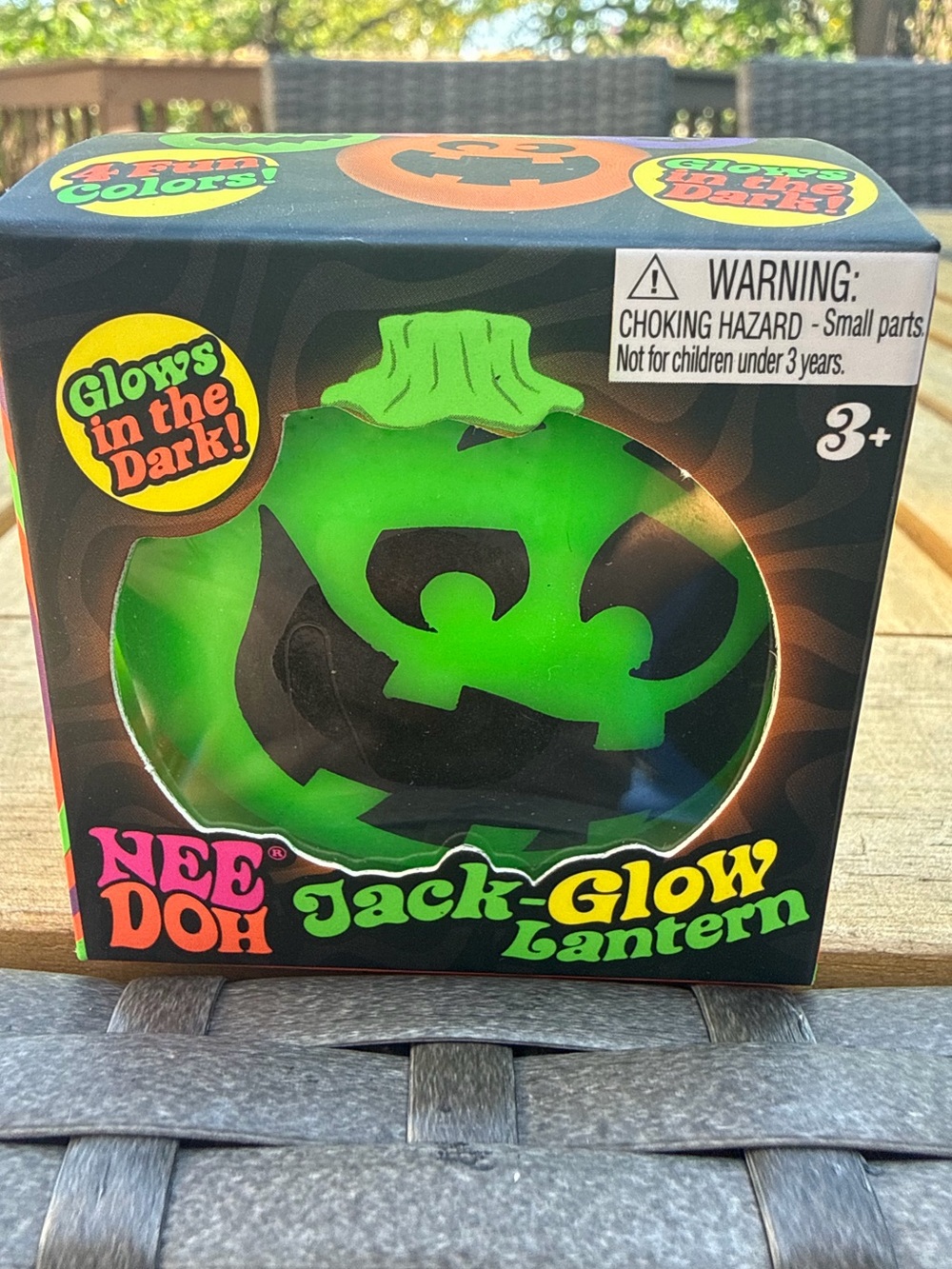 NeeDoh Jack-Glow Lantern- Green Glow